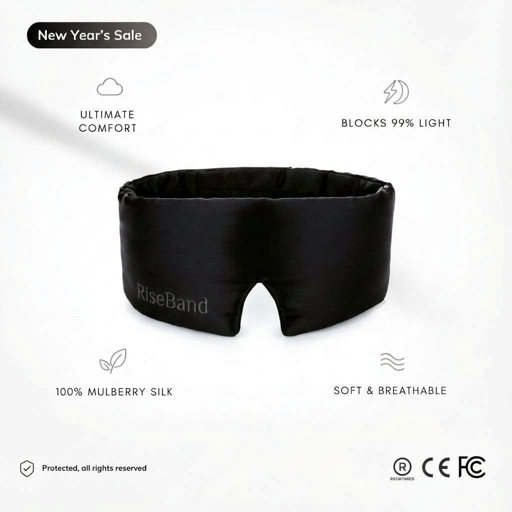 RiseBand™ Mulberry Silk Sleep Mask